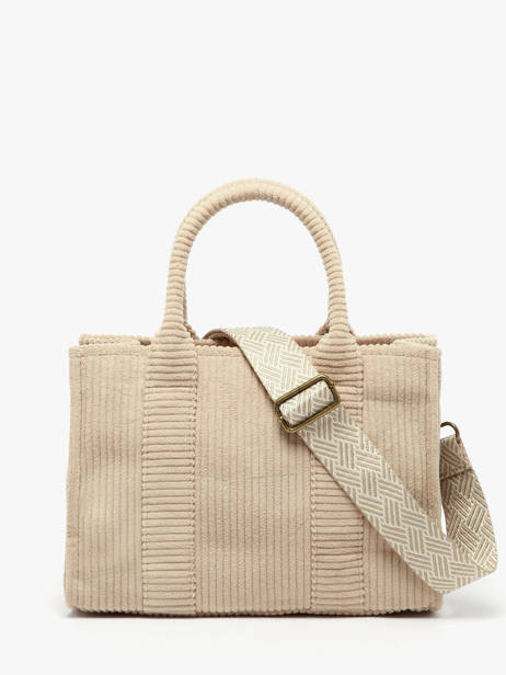 Schoudertas Velours Le voyage en panier Bruin velours AHP242 ander zicht 4